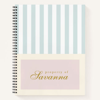 Personalized Minimalist Aesthetic Pastel Notebook ノートブック