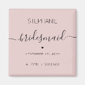 Personalized Minimalist Bridesmaid Custom Gifts マグネット (正面)