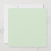 Personalized Minimalist Calligraphy Script Green ノートカード (裏面)