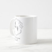Personalized minimalist, couples initials wedding コーヒーマグカップ (正面左)