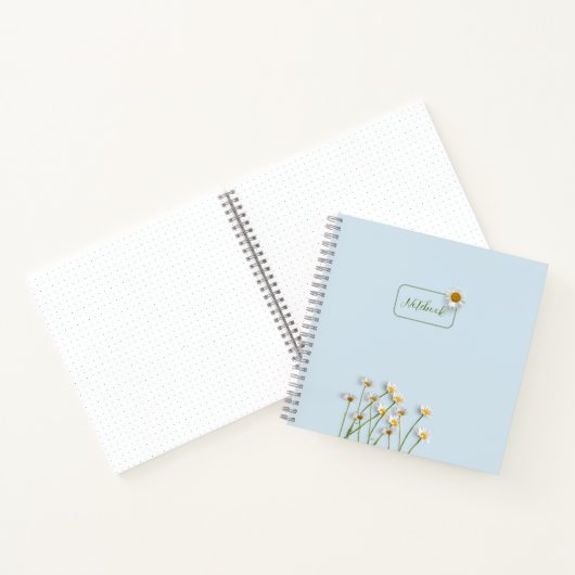 Personalized Minimalist Floral Notebook ノートブック (内部)