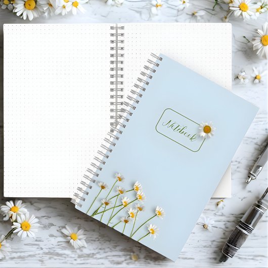 Personalized Minimalist Floral Notebook ノートブック