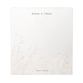 Personalized Minimalist meadow aesthetic dot Grid ノートパッド