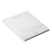 Personalized Minimalist Mountain Dot Grid ノートパッド (アングル)