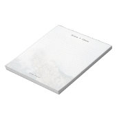 Personalized Minimalist Mountain Dot Grid ノートパッド (回転)