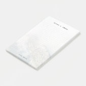 Personalized Minimalist Mountain Dot Grid ポストイット (アングル)