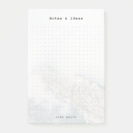 Personalized Minimalist Mountain Dot Grid ポストイット