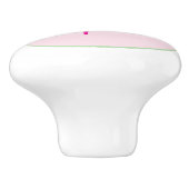 Personalized Minimalist Name Pink セラミックノブ (側面)