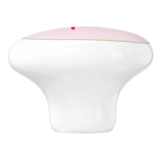 Personalized Minimalist Name Pink セラミックノブ (側面)