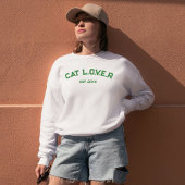 Personalized Minimalist Stylish Cute Pet Cat Lover スウェットシャツ