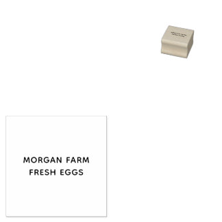 Personalized Minimalist Vintage Farm Fresh Eggs ラバースタンプ