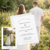 Personalized Minimalist Wedding Invitation 招待状