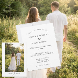 Personalized Minimalist Wedding Invitation 招待状