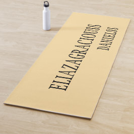 Personalized Minimalist Yoga Mat with Cute Name ヨガマット