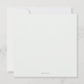 Personalized Mint Green Botanical Wedding Invitati サンキューカード (裏面)