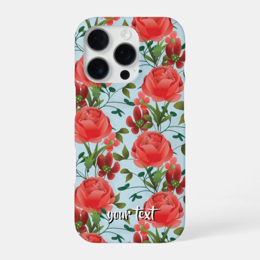 Personalized Miss Molly Trailing Rose Phone Case iPhoneケース (裏面)