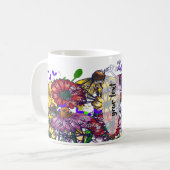 Personalized Miss Taylor Wildflower Coffee Coffee コーヒーマグカップ (正面左)