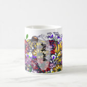 Personalized Miss Taylor Wildflower Coffee Coffee コーヒーマグカップ (中央)