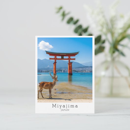 Personalized Miyajima, Japan ポストカード (スタンド正面)