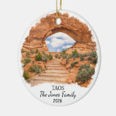 Personalized Moab Ornament, Custom Utah State セラミックオーナメント (左)