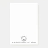 Personalized Mobile Notary Public Seal Logo ポストイット (正面)