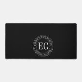Personalized Mobile Notary Public Seal Logo Black  デスクマット (正面)