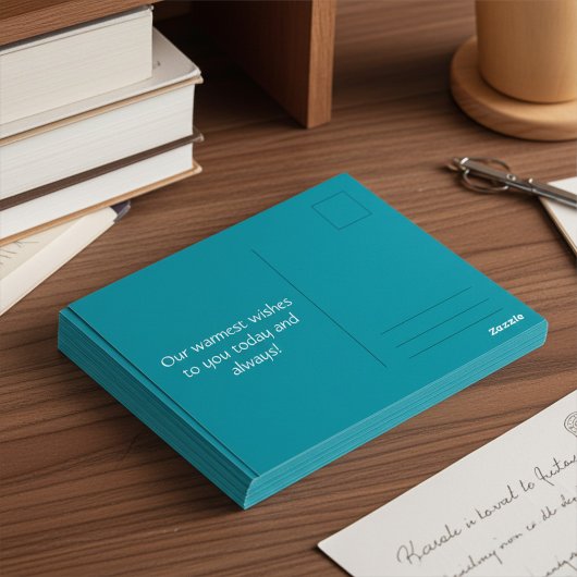 Personalized Modern Abstract Art Birthday Postcard ポストカード