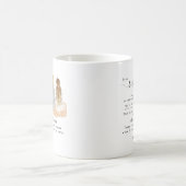 Personalized Modern Bff Friendship Gift コーヒーマグカップ (中央)