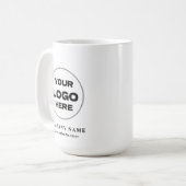 Personalized Modern Business Logo Promotional Swag コーヒーマグカップ (正面左)