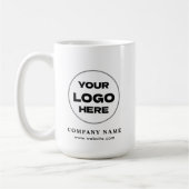 Personalized Modern Business Logo Promotional Swag コーヒーマグカップ (左)