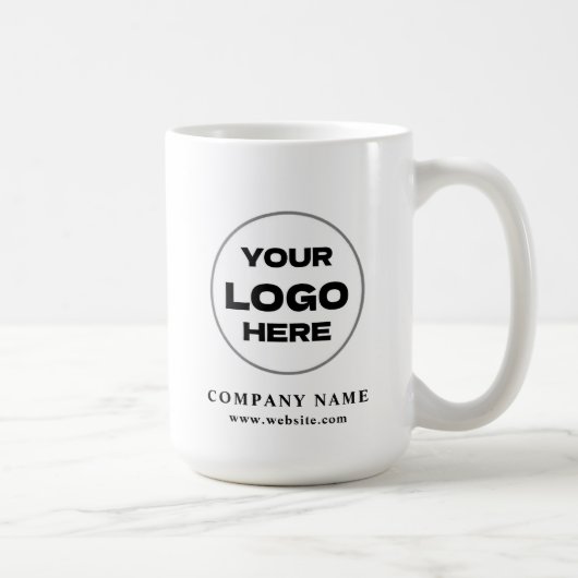 Personalized Modern Business Logo Promotional Swag コーヒーマグカップ (右)