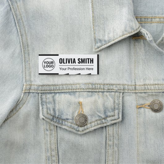 Personalized Modern Business Name Tag 名札 (インサイチュ)