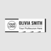 Personalized Modern Business Name Tag 名札 (正面)