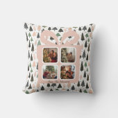 Personalized Modern Christmas Gift Box Photo クッション (正面)