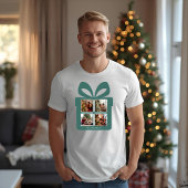 Personalized Modern Christmas Photo Gift Box  Tシャツ