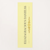 Personalized Modern Classic Cream Black with Name  ヨガマット (正面)