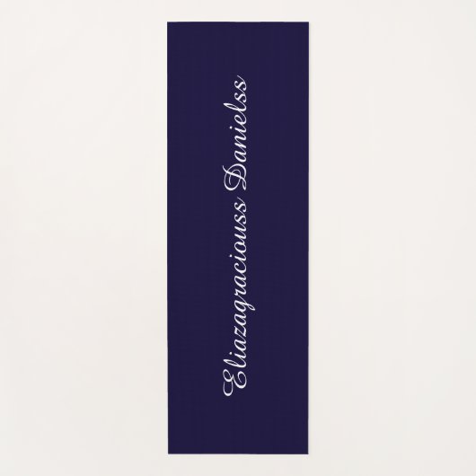 Personalized Modern Cute Cool Elegant Script Name ヨガマット (正面)