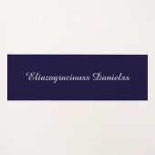 Personalized Modern Cute Cool Elegant Script Name ヨガマット (正面(横))