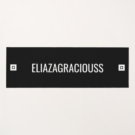 Personalized Modern Elegant Cute Bold Name Gift  ヨガマット (正面(横))