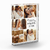 Personalized Modern Elegant Keepsake Photo Gift  フォトブロック (左)
