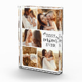 Personalized Modern Elegant Keepsake Photo Gift  フォトブロック (右)
