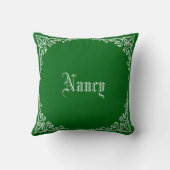 Personalized Modern Elegant Typography Name  クッション (裏面)