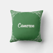 Personalized Modern Elegant Typography Name クッション (裏面)