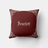 Personalized Modern Elegant Typography Name  クッション (裏面)