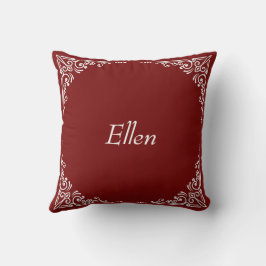 Personalized Modern Elegant Typography Name  クッション