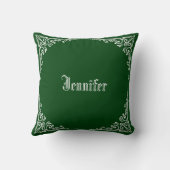 Personalized Modern Elegant Typography Name  クッション (裏面)