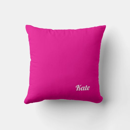 Personalized Modern Elegant Typography Name  クッション (裏面)