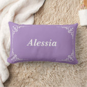 Personalized Modern Elegant Typography Name  ランバークッション (ブランケット)
