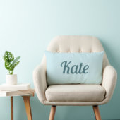 Personalized Modern Elegant Typography Name  ランバークッション (椅子)