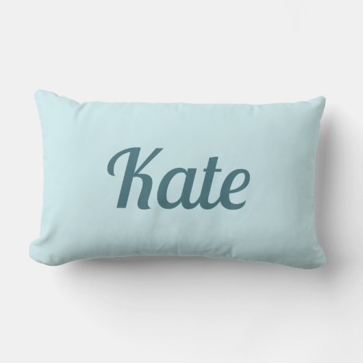 Personalized Modern Elegant Typography Name  ランバークッション (正面)